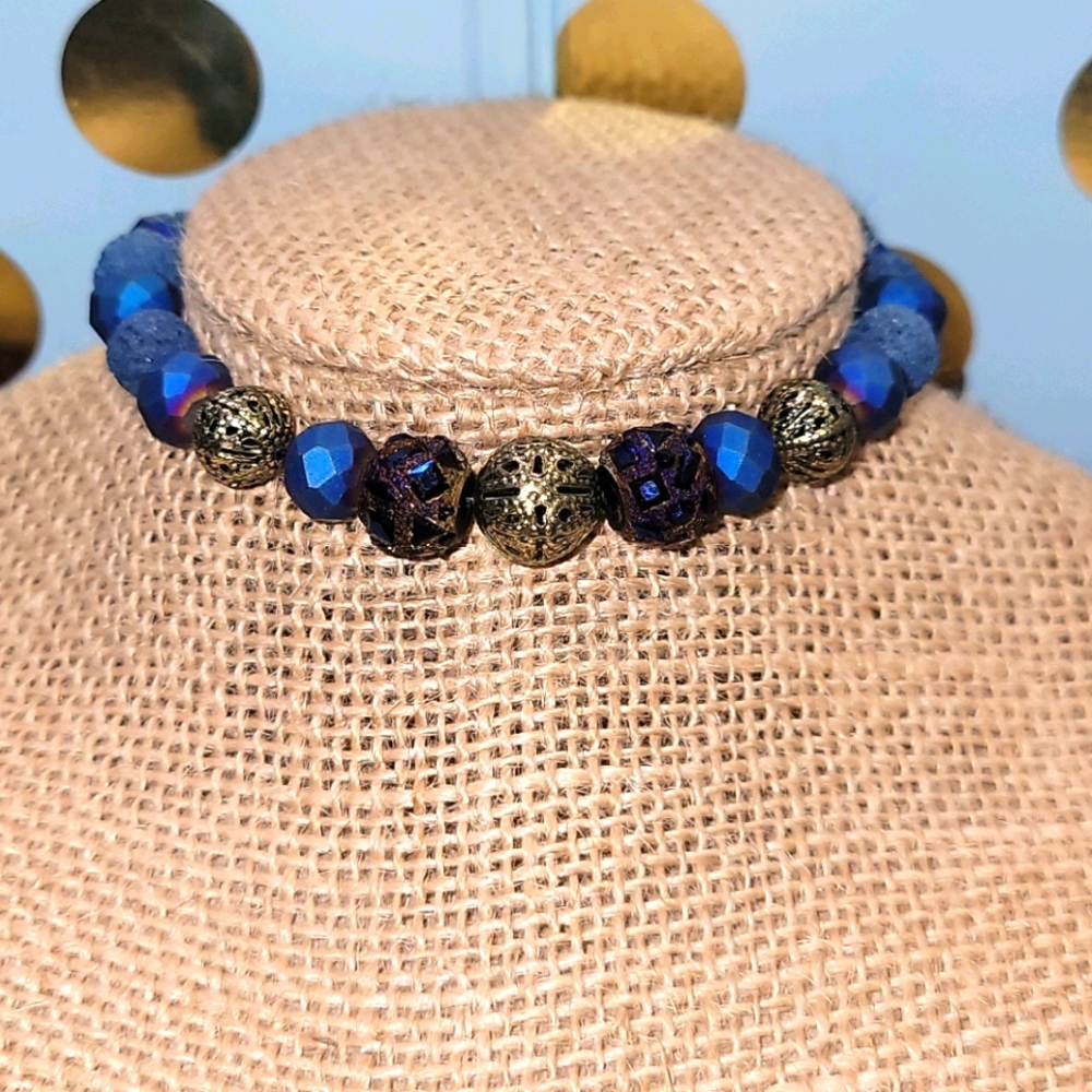 True Blue Aromatherapy Bracelet